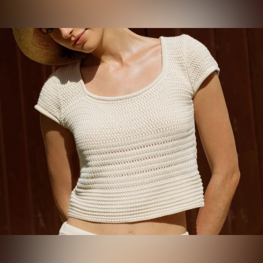 NWTA French Connection Nellis Crochet Top